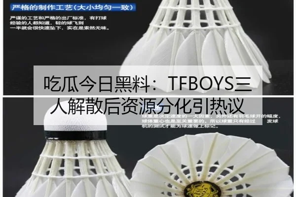 吃瓜今日黑料：TFBOYS三人解散后资源分化引热议